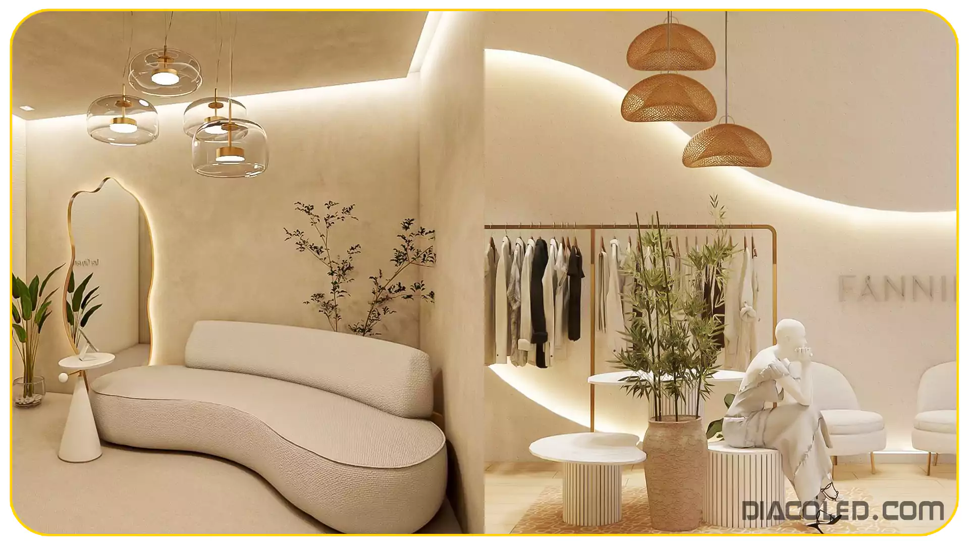 دکور فروشگاه مینمال