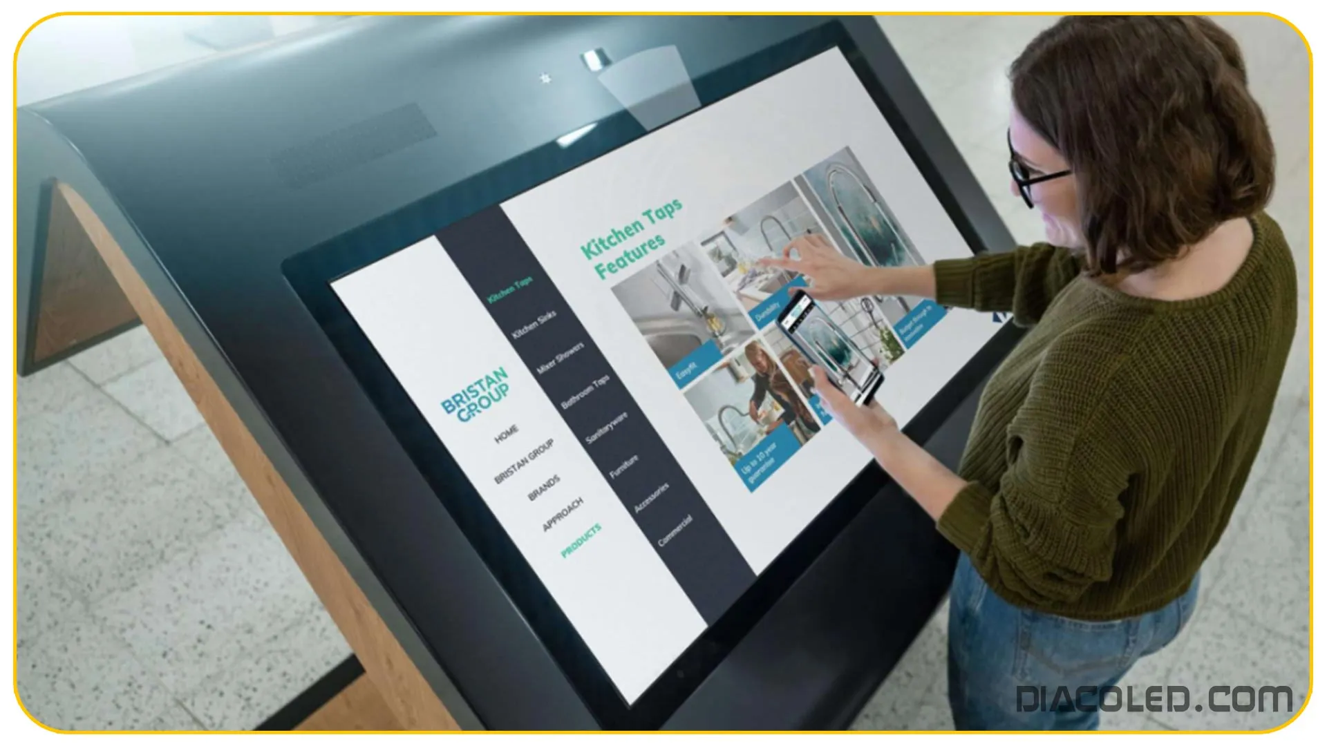 نمایشگر لمسی