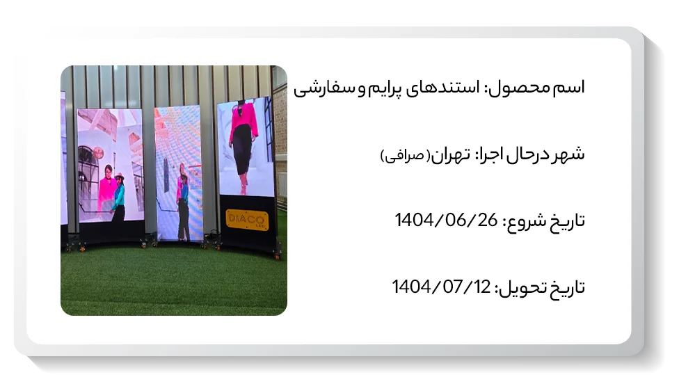 عکس پروژه استند دیجیتال صرافی تهران