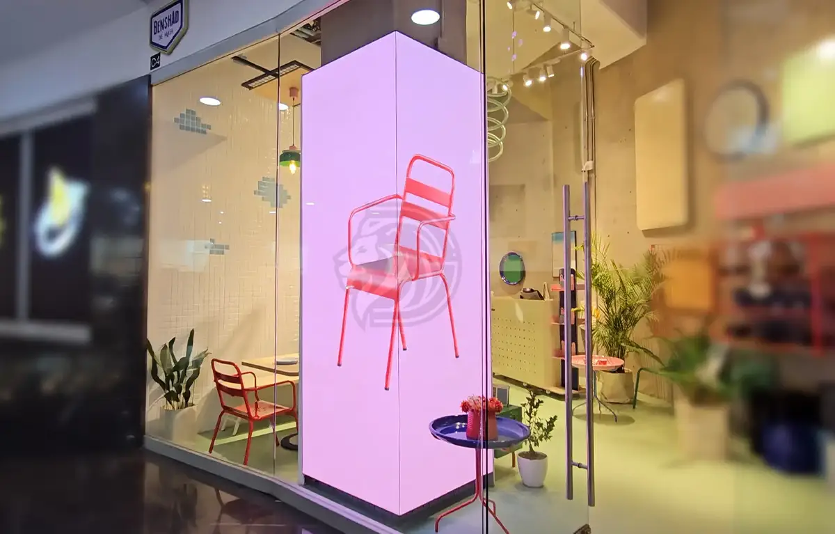 نمایشگر دور ستون