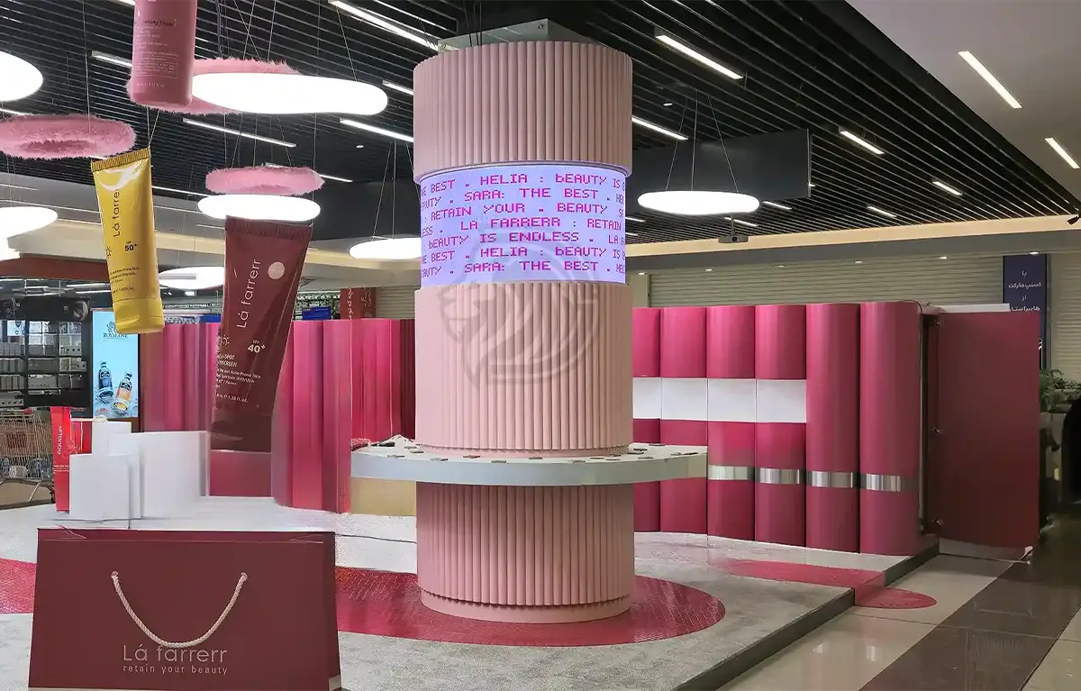 نمایشگر منعطف دور ستون