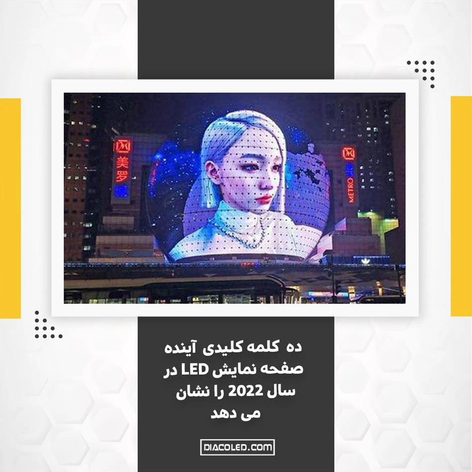 10 تکنولوژی آینده نمایشگرهای LED در سال 2024 را نشان می دهد