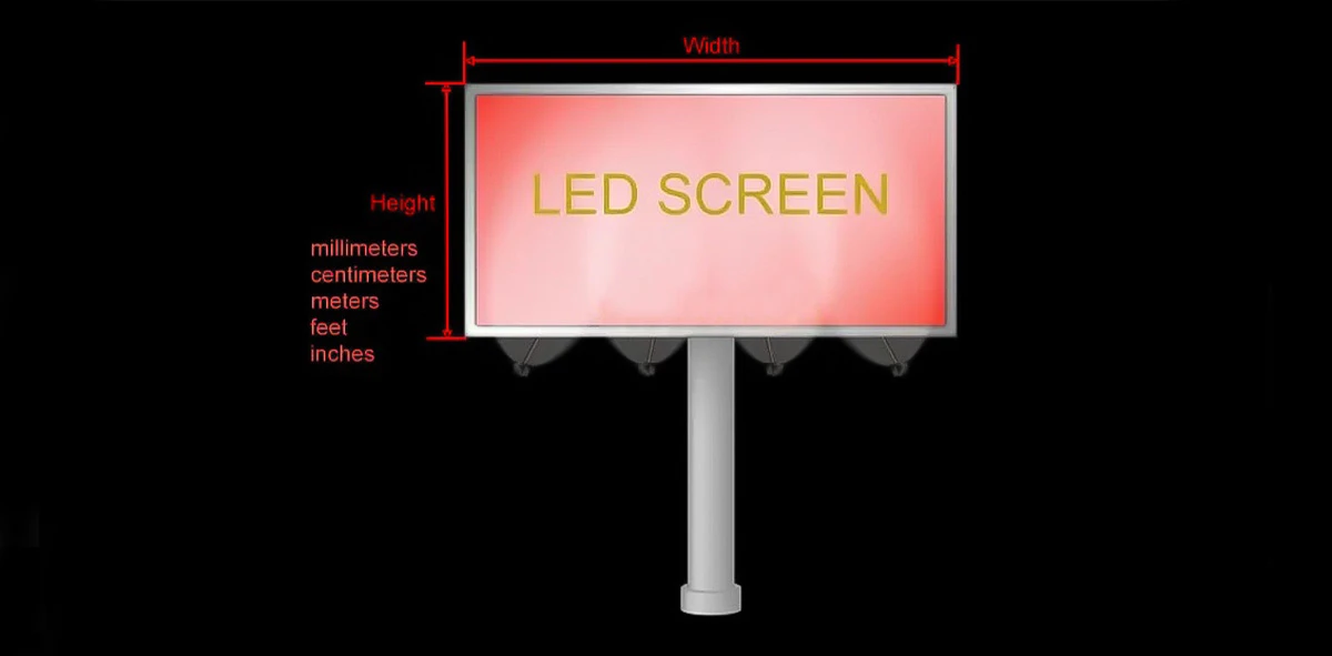 راهنمای کامل انتخاب بهترین سایز نمایشگر  LED